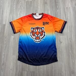Detroit Tigers Baseball Soccer Jersey Men's Large Tigres FC Futbol MLB Stadium